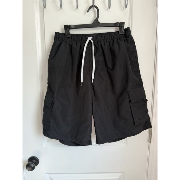 Coastal Revolution Mens Black Size Large Board Swim Shorts Trunks - Picture 2 of 8